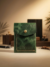 SmartFlip Genuine Leather Wallet – Slim Card Holder with Cash Compartment
