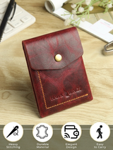 SmartFlip Genuine Leather Wallet – Slim Card Holder with Cash Compartment