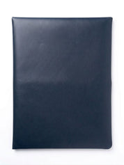 Premium Leatherite Laptop Sleeve with Button Flap – Slim Protective Case (Navy Blue)