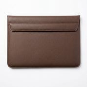 Premium Leatherite Laptop Sleeve – Slim Protective Case with Magnetic Closure (Brown)