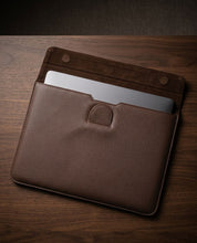 Premium Leatherite Laptop Sleeve – Slim Protective Case with Magnetic Closure (Brown)