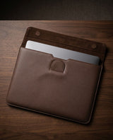 Premium Leatherite Laptop Sleeve – Slim Protective Case with Magnetic Closure (Brown)