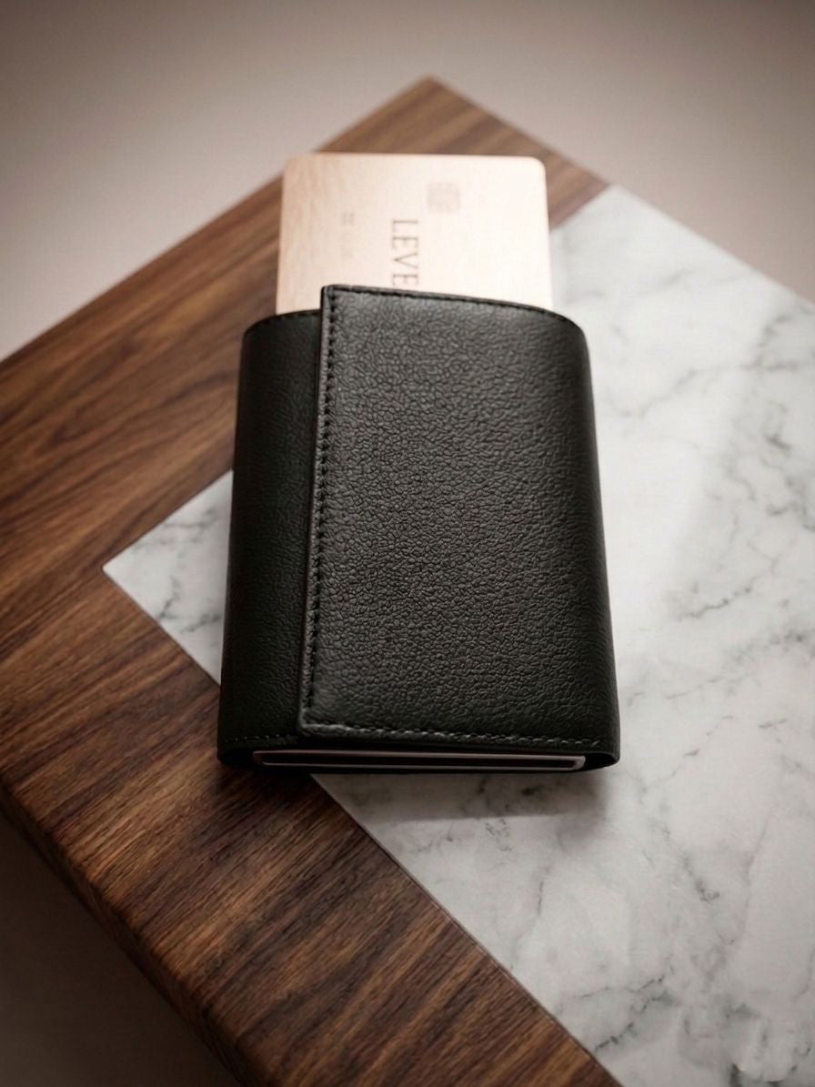 SmartFold Wallet – Leather RFID  Card Holder