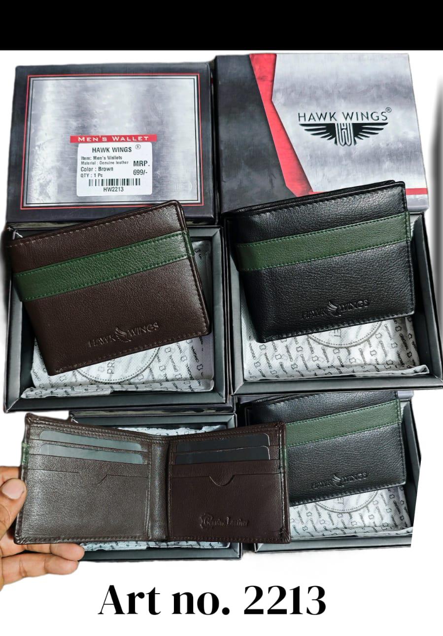 Wallet for Men Classic RFID Genuine Leather Bifold- HW 2213