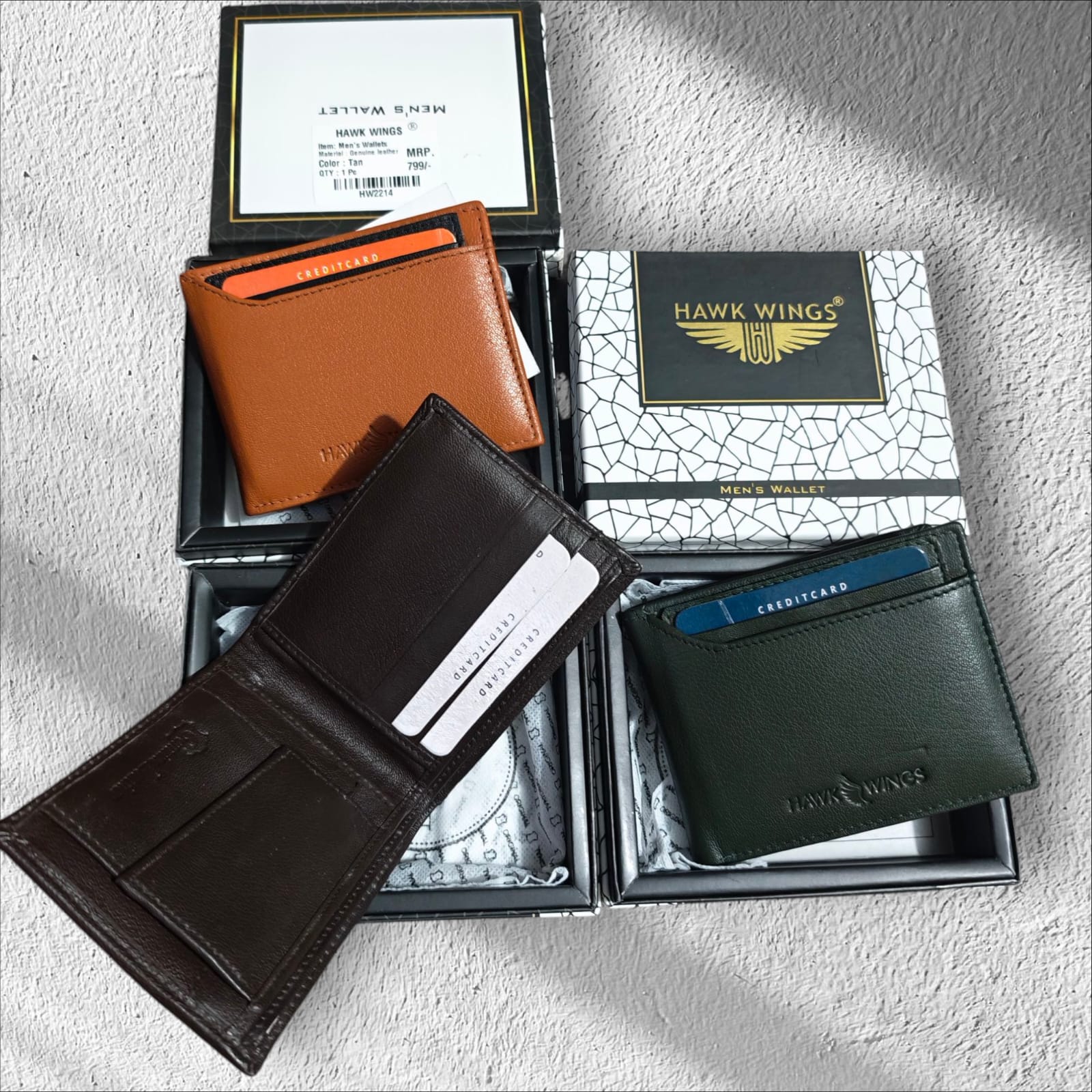 Men's Wallet – Atlas RFID Genuine Leather Bi-Fold Wallet