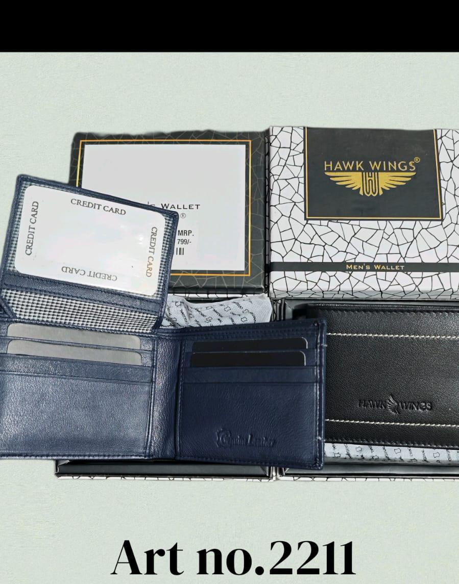 Bifold Wallet for Men Classic RFID Genuine Leather - HW 2211