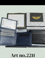 Bifold Wallet for Men Classic RFID Genuine Leather - HW 2211