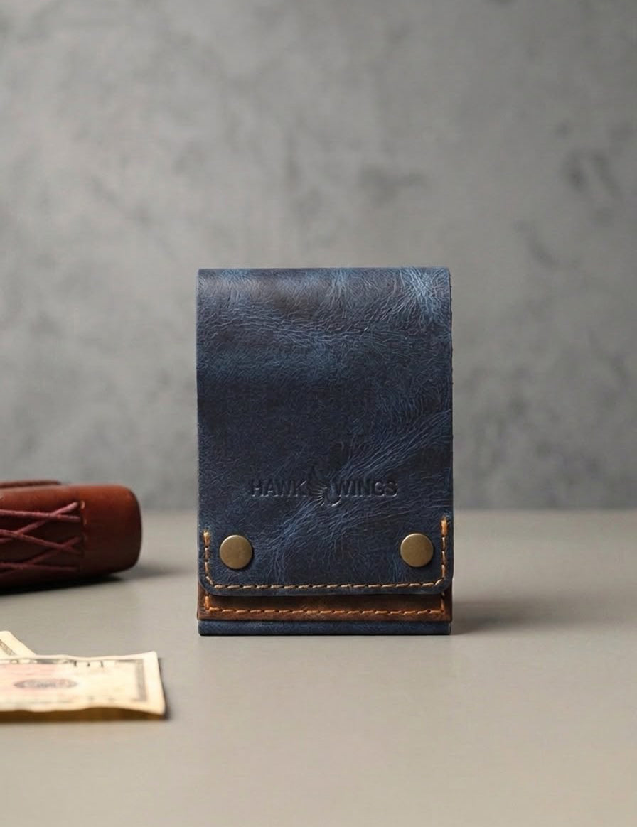 AeroSlim Men's Premium Genuine Leather Slim Wallet