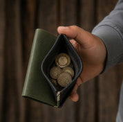 CoinClip Men’s Minimalist Leather Wallet