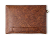Vintage Leatherite Laptop Sleeve – Slim Protective Case for MacBook & Laptops (Tan)