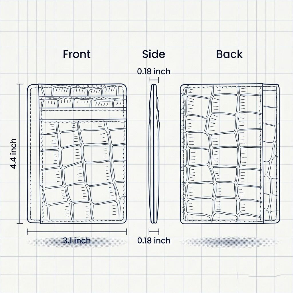 Titan Croc – RFID Card Holder Wallet