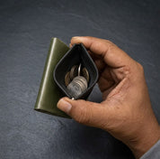 CoinClip Men’s Minimalist Leather Wallet