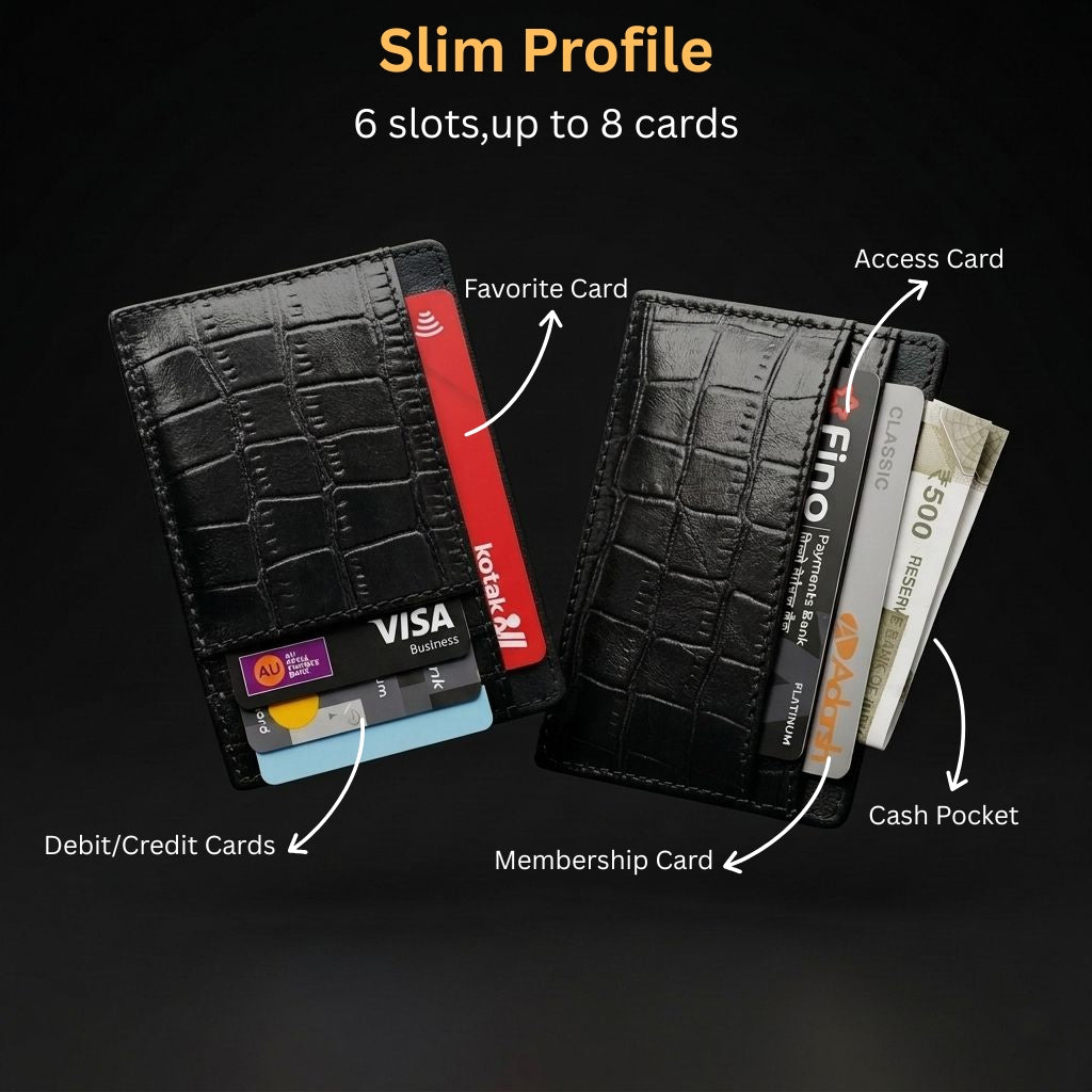 Titan Croc – RFID Card Holder Wallet