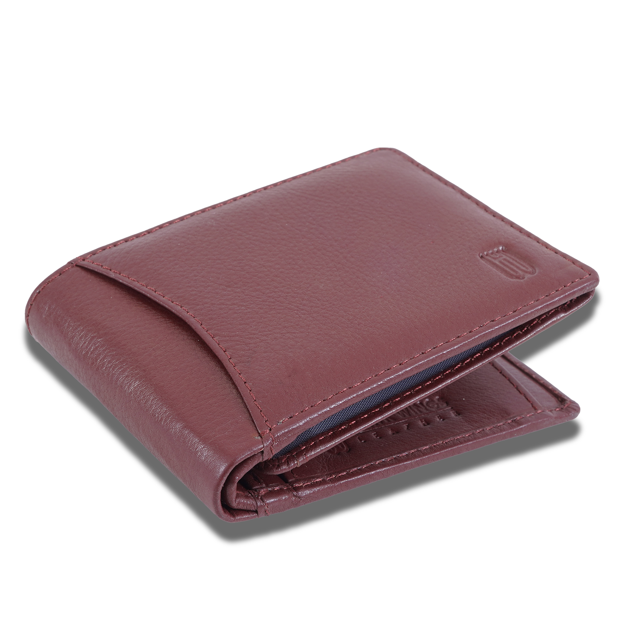 Genuine Leathers Men Maroon Snap Closure Wallet-asset-419