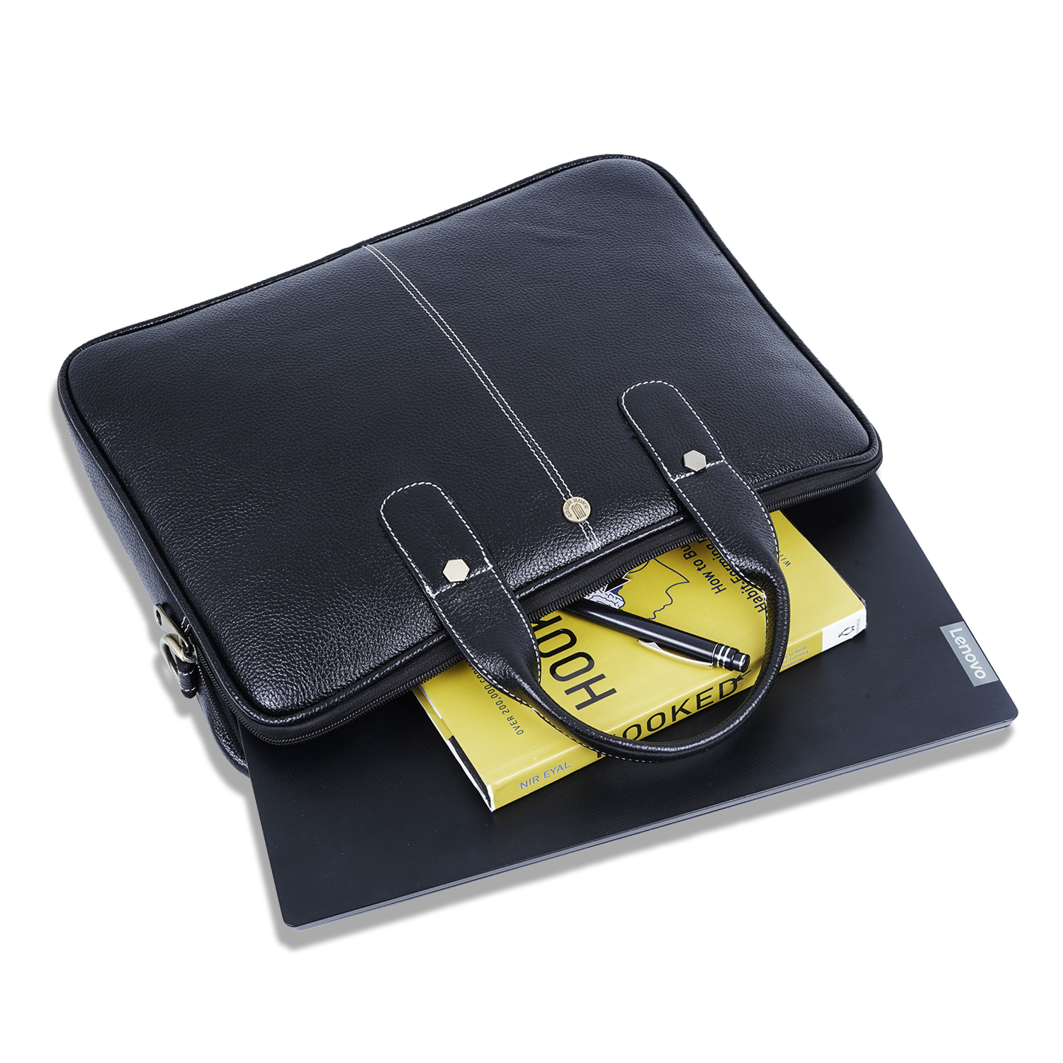 Laptop Messenger Bag for Men | MacBook| Black-asset-169