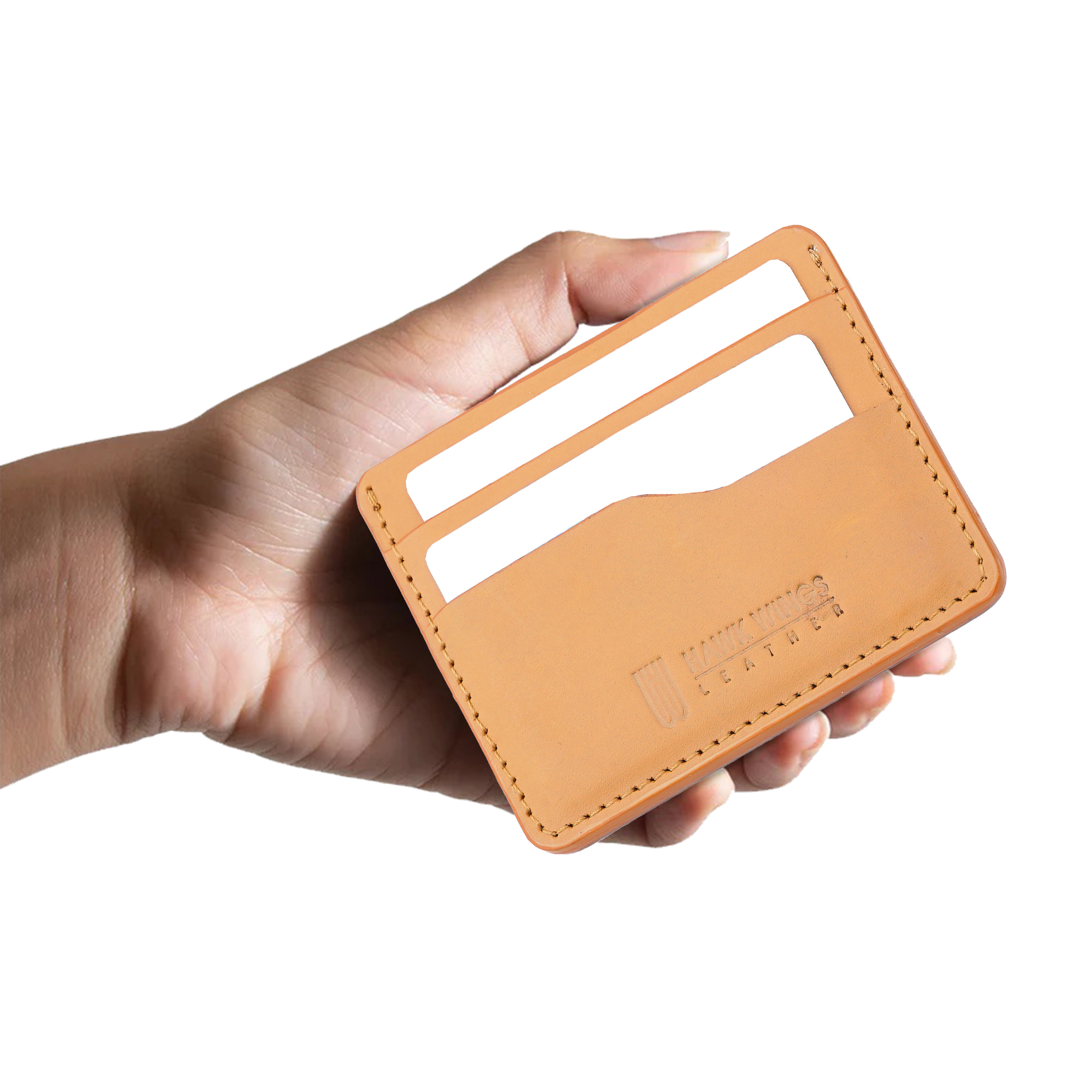 Genuine Leather  Credit Card Holder (Tan)-asset-289