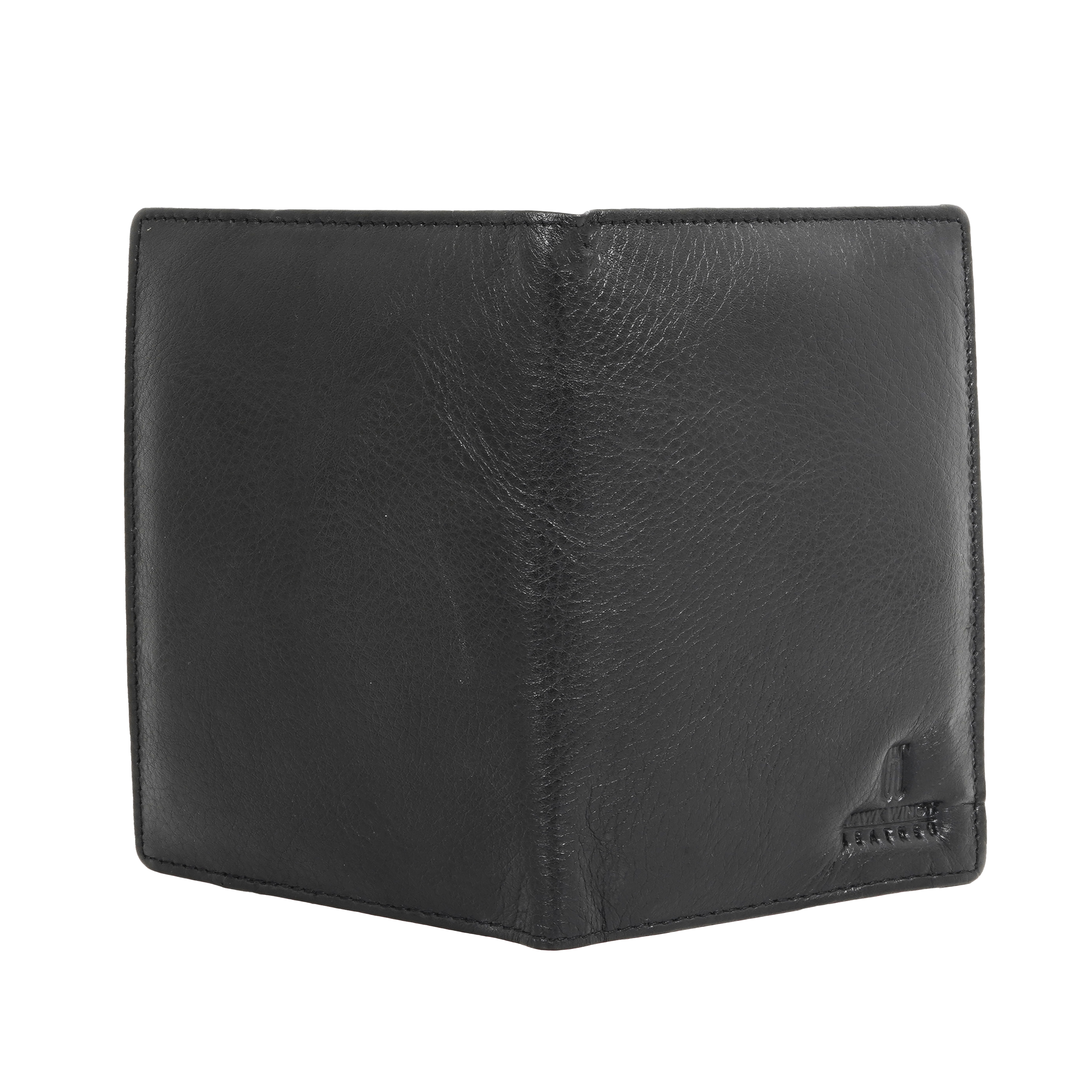  Genuine Leather  Card Holder||Travel Passport Holder (BLACK)-asset-596