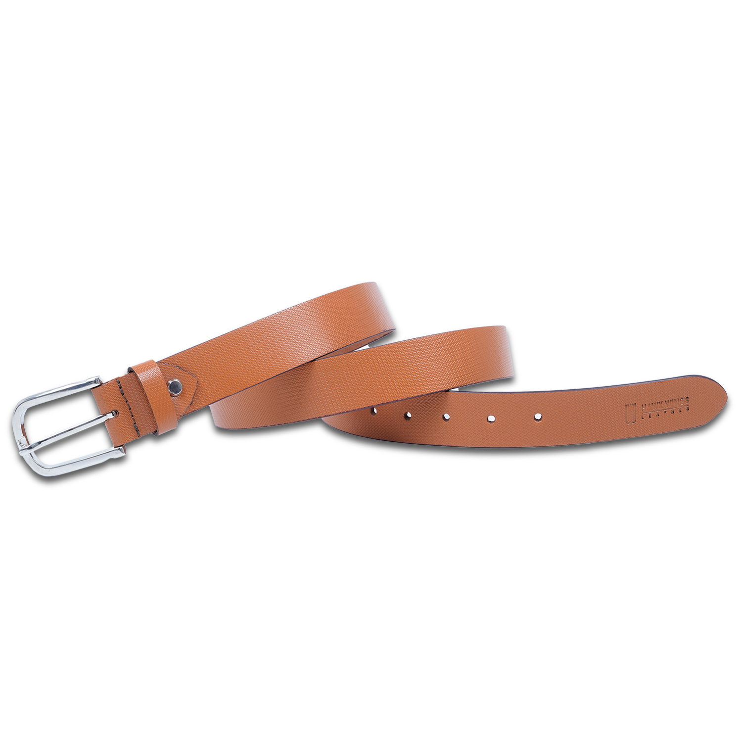Leather Belt Wallet Combo For Men (Tan-Brown)