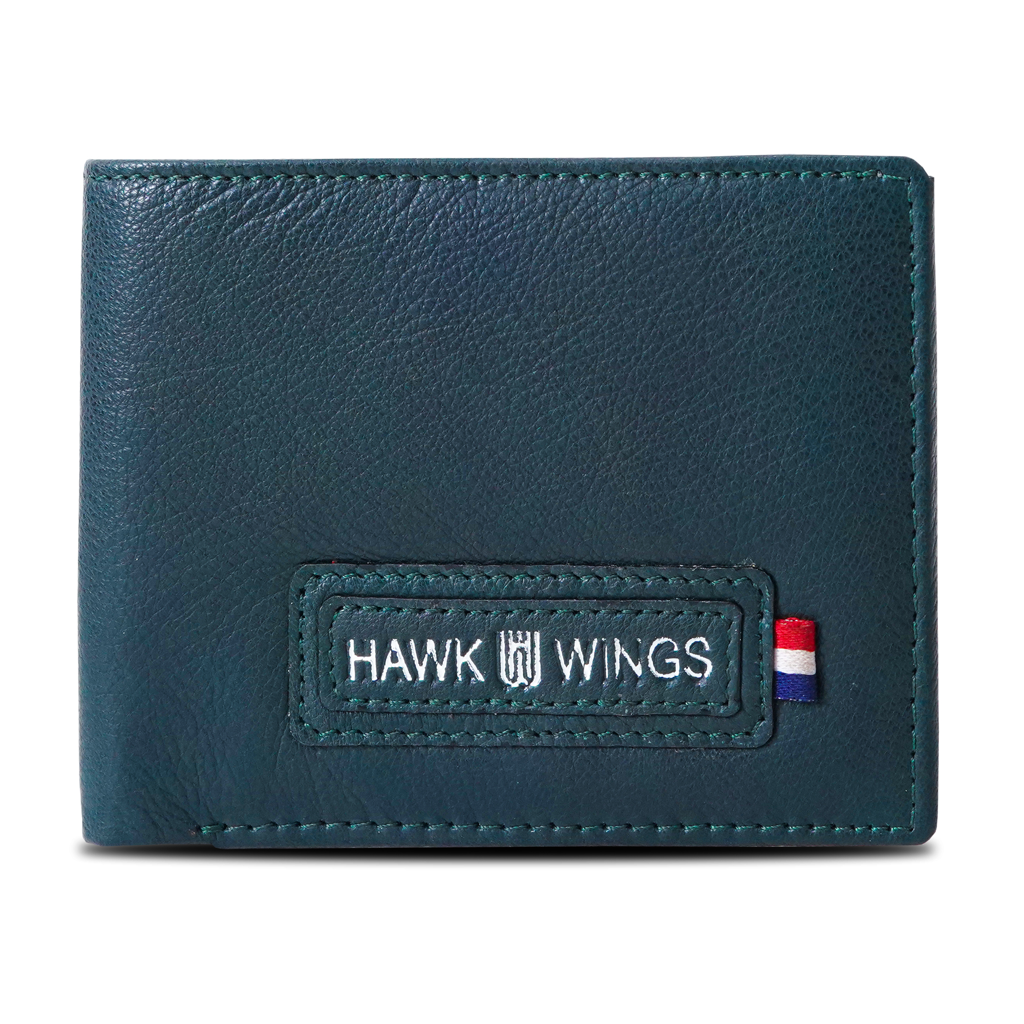 Men Green Leather Two Fold Wallet-asset-384