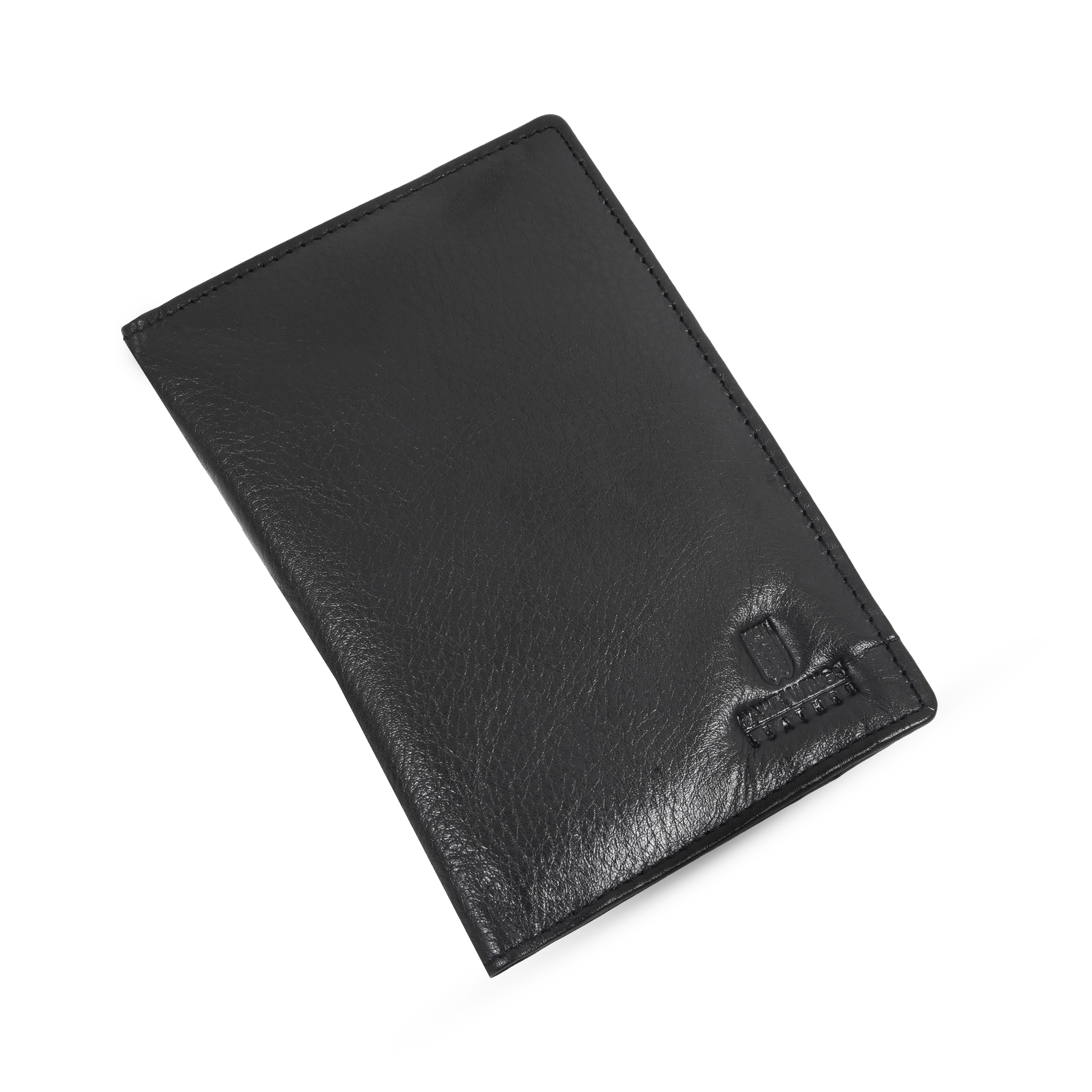  Genuine Leather  Card Holder||Travel Passport Holder (BLACK)-asset-594