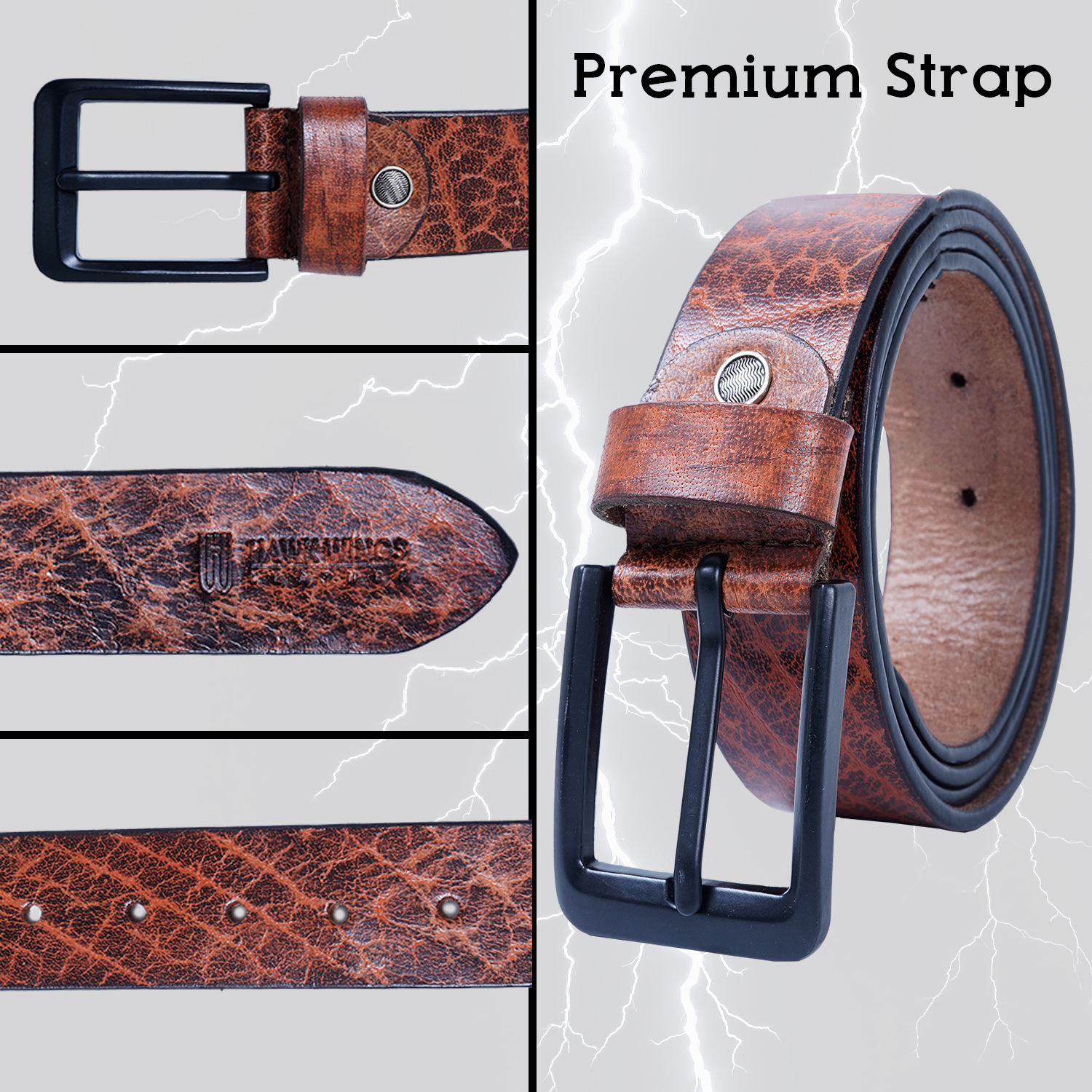 Genuine Leather Belt for Men |Tan| Casual Belt |