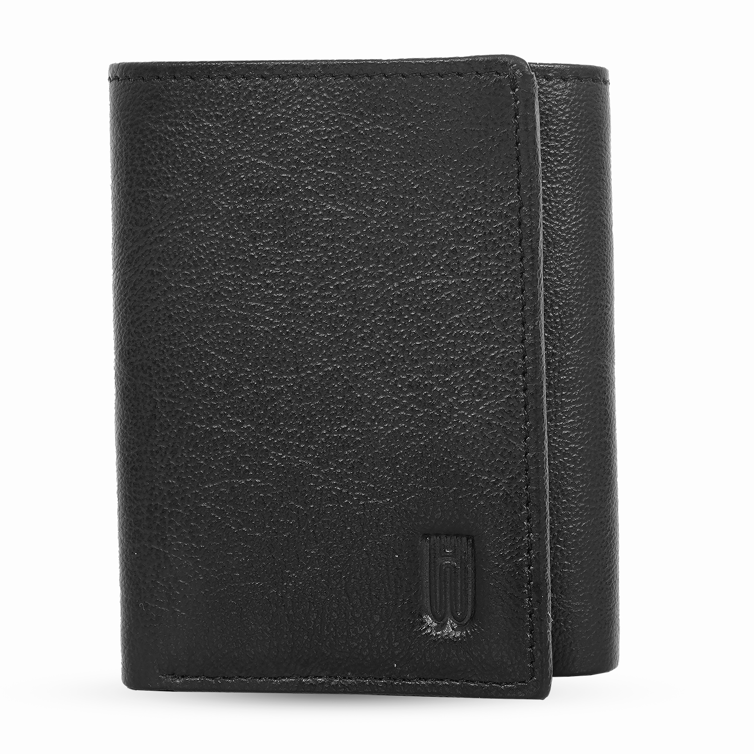 Genuine leather men wallet with 7 card slots (BLACK)-asset-631