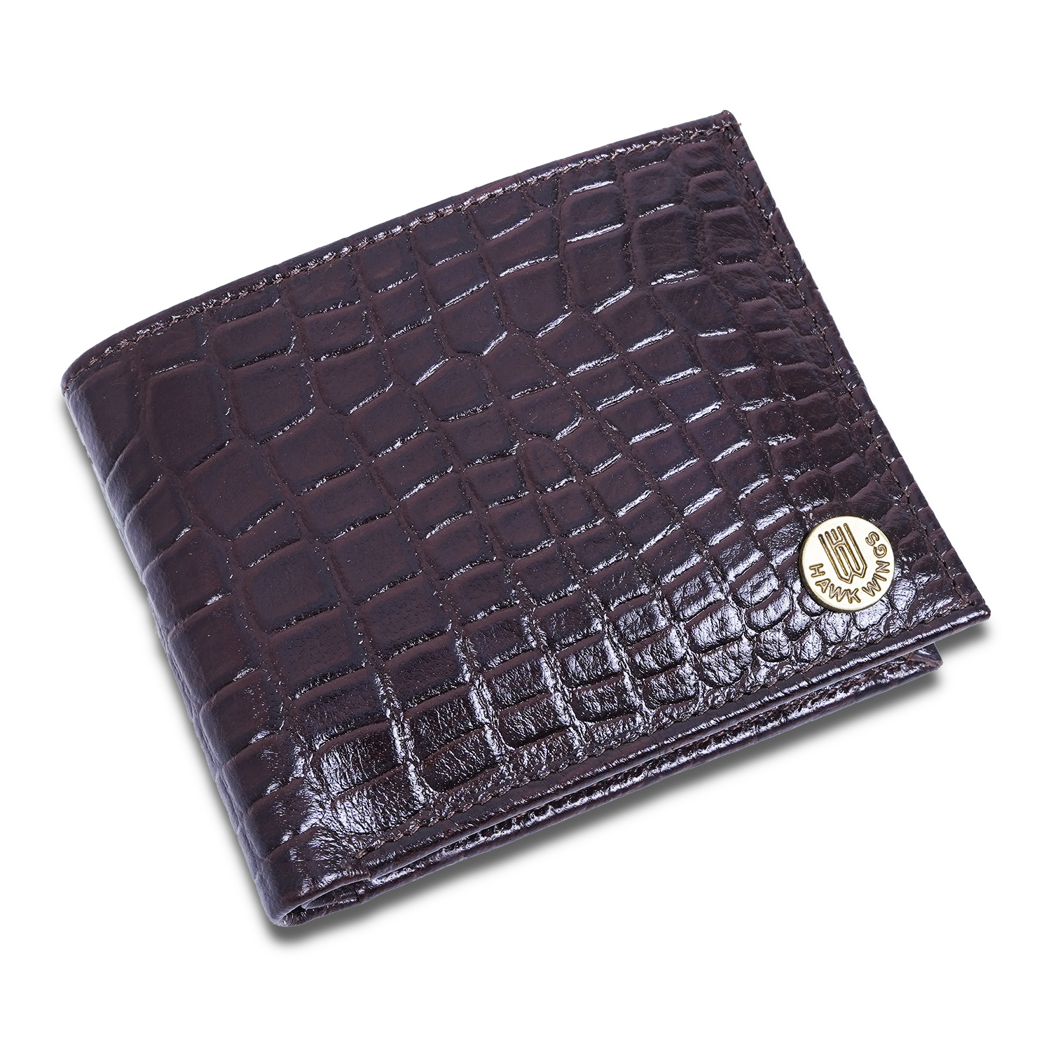Genuine Leather Wallet Key Ring Pen Combo Gift Set ( Brown)-asset-570