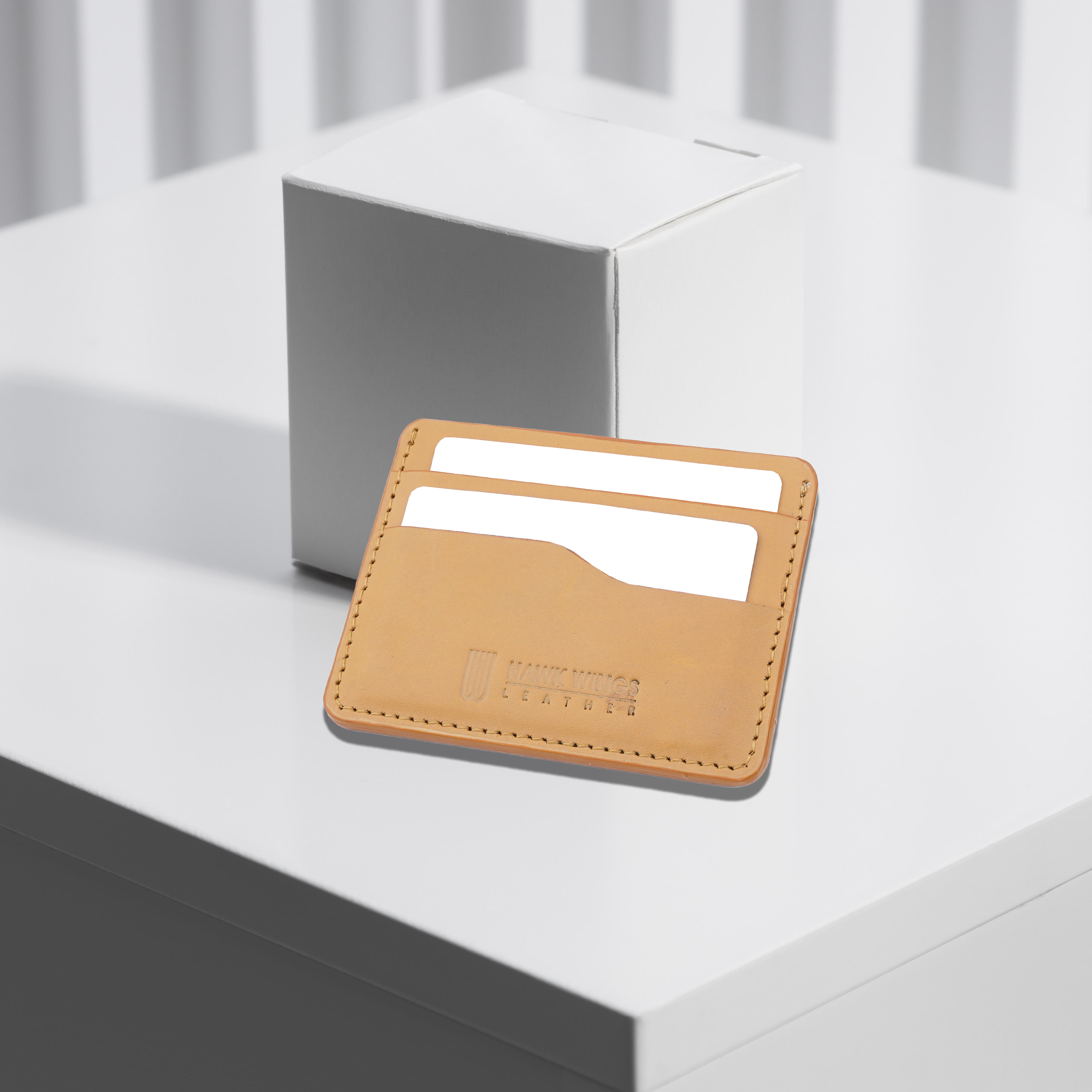 Genuine Leather  Credit Card Holder (Tan)-asset-290